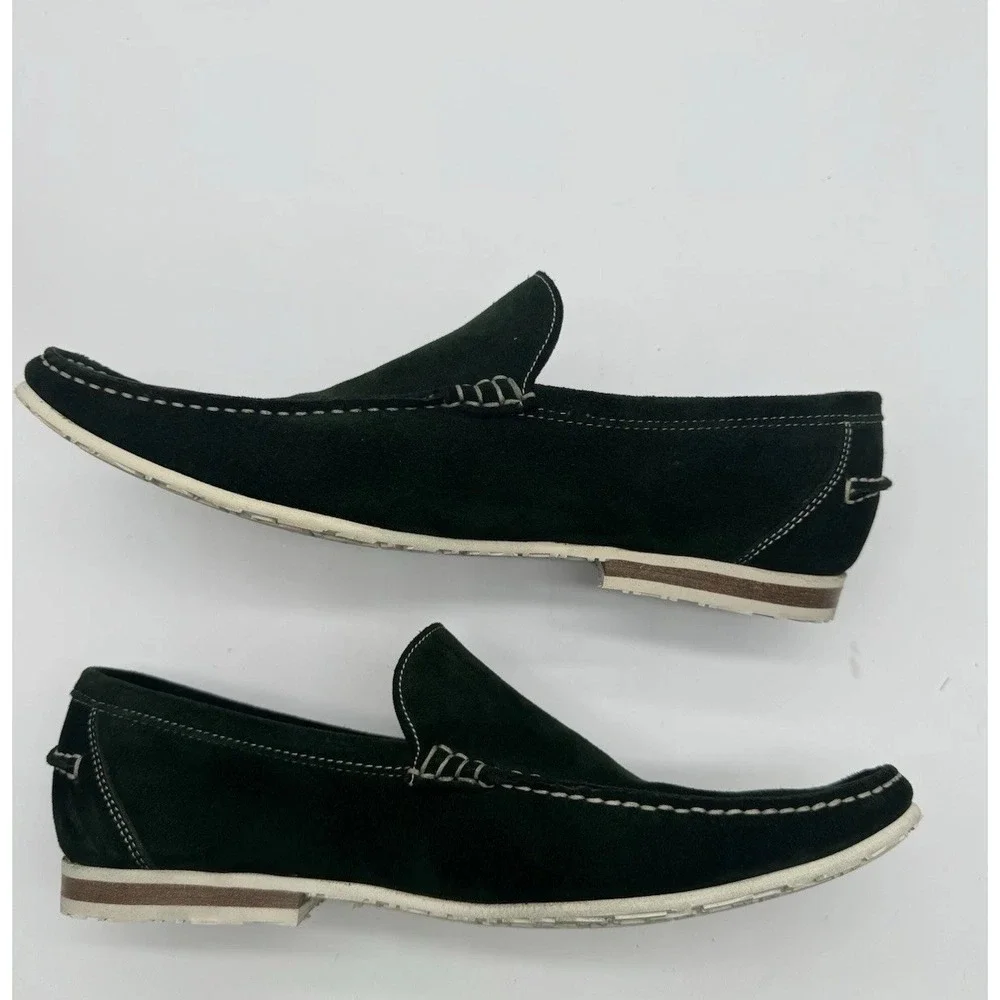 Dolce & Gabbana Green Suede Loafers Mens Size 7 US Made In Italy Luxury Slip‎ On